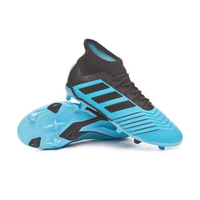 Детские бутсы adidas Predator 19.1 FG/AG Bright Cyan/Black #grai.com.ua