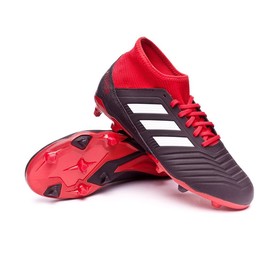 Детские бутсы adidas Predator 18.3 FG/AG Black/White/Red #grai.com.ua