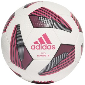 Футбольный мяч Adidas Tiro League TB White/Black/Silver Metal/Team Sock Pink #grai.com.ua