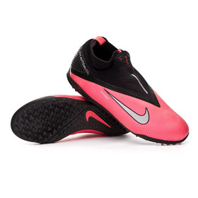 Сороконожки Nike React Phantom Vision II Pro DF TF Black/Crimson #grai.com.ua