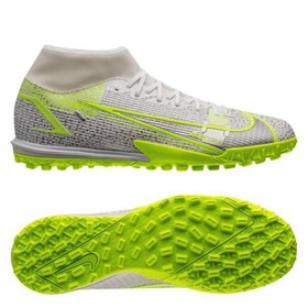 Сороконожки Nike Mercurial Superfly 8 Academy TF White/Black/MetaIlic Silver/Volt #grai.com.ua