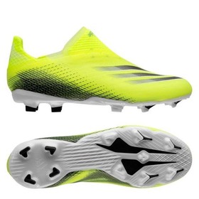 Детские бутсы Adidas X Ghosted+ FG/AG Solar Yellow/Core Black/Royal Blue #grai.com.ua