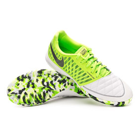 Футзалки Nike Lunar Gato II IC White/Green #grai.com.ua