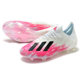 Бутсы adidas X 19.1 FG/AG White/Black/Shock Pink #grai.com.ua