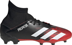 Детские бутсы adidas Predator 20.3 FG Core Black/White/Active Red #grai.com.ua