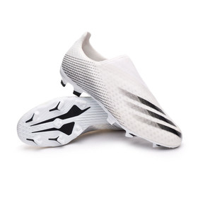Бутсы adidas X Ghosted.3 Laceless FG Cloud White/Core Black/Silver Metallic #grai.com.ua
