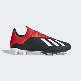 Бутсы adidas X 18.3 FG/AG Black/Red/White #grai.com.ua
