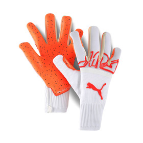 Вратарские перчатки PUMA Future Z Grip 1 Hybrid White/Red Blast #grai.com.ua