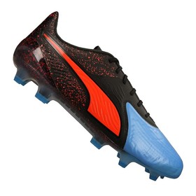 Бутсы Puma One 19.1 Lth CC FG / AG Black/Blue/Red Бутсы Puma One 19.1 Lth CC FG / AG Black/Blue/Red