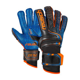 Вратарские перчатки Reusch Attrakt G3 Fusion Evolution Black/Orange/Blue #grai.com.ua