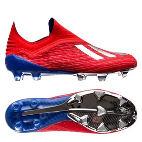 Бутсы adidas X 18+ FG Red/Silver/Blue #grai.com.ua