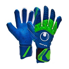 Вратарские перчатки Uhlsport Aquagrip HN Blue/Fluo Green/White #grai.com.ua