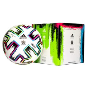 Футбольный мяч adidas Uniforia EURO 2020 League Box White/Black/Signal Green/Bright Cyan #grai.com.ua