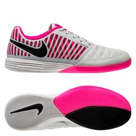 Футзалки Nike LunarGato II IC Vast Grey/Black/Pink Blast #grai.com.ua