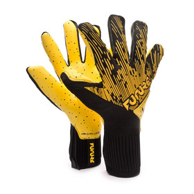 Вратарские перчатки Puma Future Grip Hybrid 5.1 Black/Yellow #grai.com.ua