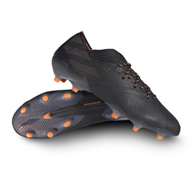 Бутсы adidas Nemeziz 19.1 FG/AG Core Black/Signal Orange #grai.com.ua