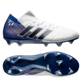 Бутсы adidas Nemeziz Messi 18.1 FG/AG White/Core Black/Blue #grai.com.ua