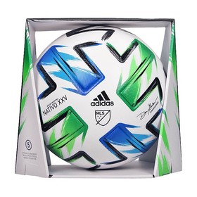 Футбольный мяч adidas Football MLS OMB Pro NATIVO XXV White/Samba Blue/Solar Green/Silver Metallic grai.com.ua