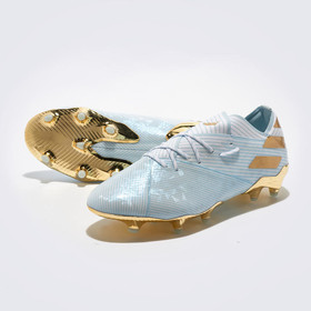 Бутсы Adidas Nemeziz Messi 19.1 FG 15Y White/Gold #grai.com.ua