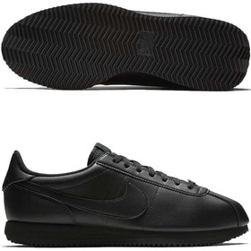 Кроссовки Cortez Basic Leather Black #grai.com.ua