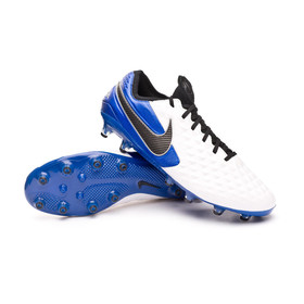 Бутсы Nike Tiempo Legend VIII Elite AG-PRO White/Blue/Black #grai.com.ua