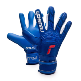Вратарские перчатки Reusch Attrakt Freegel Silver Blue/Red #grai.com.ua