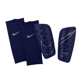 Футбольные щитки Nike Mercurial Lite Blue/Silver #grai.com.ua