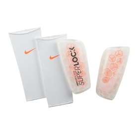 Футбольные щитки Nike Mercurial Flylite Superlock White/Crimson/Black Футбольные щитки Nike Mercurial Flylite Superlock White/Crimson/Black