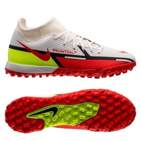 Детские сороконожки Nike Phantom GT 2 Academy DF TF White/Bright Crimson/Volt #grai.com.ua