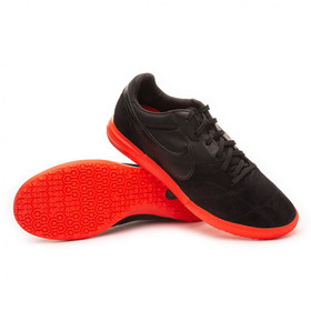 Футзалки Nike Tiempo Premier II Sala Black/Red #grai.com.ua