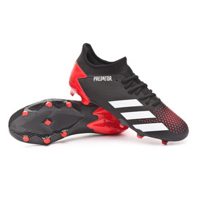 Бутсы adidas Predator 20.3 Low FG Core Black/White/Active Red #grai.com.ua