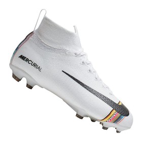 Детские бутсы Nike Mercurial Superfly VI Elite FG LVL UP White/Platinum/Black #grai.com.ua