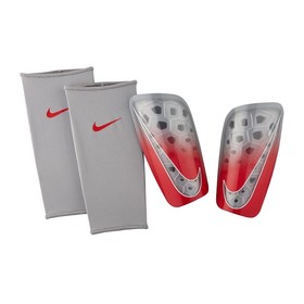 Футбольные щитки Nike Mercurial Lite Gray/Red #grai.com.ua