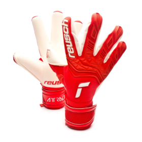 Вратарские перчатки Reusch FreeGel Gold X Attrakt Red/White #grai.com.ua