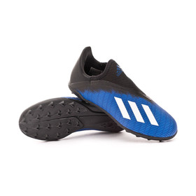 Детские сороконожки adidas X 19.3 Laceless TF Team Royal Blue/White/Black #grai.com.ua