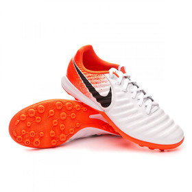 Сороконожки Nike Tiempo Lunar Legend VII Pro TF White/Orange/Black #grai.com.ua