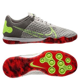 Футзалки Nike React Gato IC Ghost Green/Wolf Grey/Bright Crimson #grai.com.ua