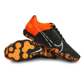 Футзалки Nike React Gato IC Black/White/Total Orange/Dark Smoke Grey #grai.com.ua