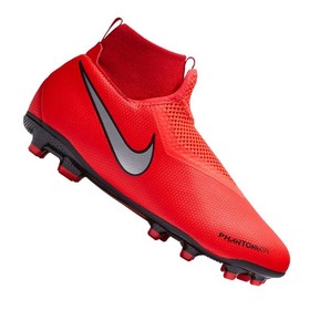 Детские бутсы Nike Phantom Vision Academy DF MG Crimson/Silver #grai.com.ua