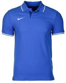 Футболка поло хлопок Nike Club 19 Royal Blue/White #grai.com.ua
