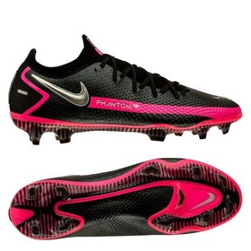 Бутсы Nike Phantom GT Elite FG Black/Metallic Silver/Pink Blast #grai.com.ua