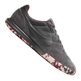 Футзалки Nike Tiempo Premier II Sala Iron Grey/Cardinal Red #grai.com.ua