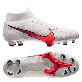Бутсы Nike Mercurial Superfly VII PRO FG White/Flash Crimson/Hyper Jade #grai.com.ua