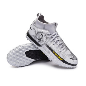 Детские сороконожки Nike Phantom GT Academy DF TF "Scorpion" Wolf Grey/Metallic Silver/Black LIMITED EDITION #grai.com.ua