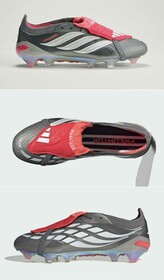 Бутси Adidas Predator 26 Elite FT FG Iron Metallic/Zero Metallic/Lucid Red