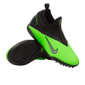 Детские сороконожки Nike Phantom Vision II Academy DF TF Green Strike/Platinum/Black #grai.com.ua