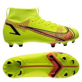 Детские бутсы Nike Mercurial Superfly 8 Academy MG Volt/Black/Bright Crimson #grai.com.ua