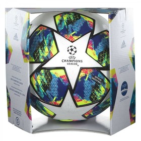 Футбольный мяч adidas UEFA Champions League 19/20 OMB White/Bright Cyan/Yellow/Shock Pink #grai.com.ua