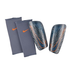 Футбольные щитки Nike Mercurial Lite Blue/Orange Футбольные щитки Nike Mercurial Lite Blue/Orange