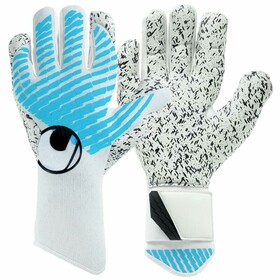 Воротарські рукавички Uhlsport Fangmaschine CyberTec Supergrip+ HN White/Cyber Blue/Black